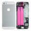 Apple iPhone 5S - Zadní Housing s Malými Díly (Silver)