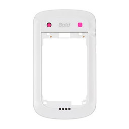 Blackberry Bold Touch 9900 - Střední Rám (White)