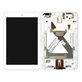 ASUS MeMO Pad 8 ME181C, ME181CX - LCD Displej + Dotykové Sklo + Rám (White) TFT