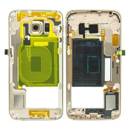 Samsung Galaxy S6 Edge G925F - Střední Rám (Gold Platinum) - GH96-08376C Genuine Service Pack