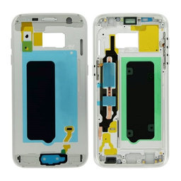 Samsung Galaxy S7 G930F - Přední Rám (Bílá) - GH96-09788D Genuine Service Pack