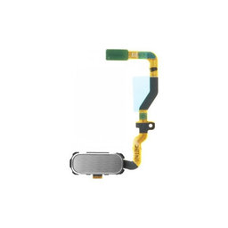 Samsung Galaxy S7 G930F - Tlačítko Domů + Flex Cable (Stříbrná) - GH96-09789B Genuine Service Pack