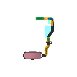 Samsung Galaxy S7 G930F - Tlačítko Domů + Flex Cable (Pink) - GH96-09789E Genuine Service Pack