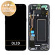Samsung Galaxy S8 G950F - LCD Displej + Dotykové Sklo + Rám (Midnight Black) - GH97-20457A, GH97-20473A, GH97-20458A, GH97-20629A Genuine Service Pack