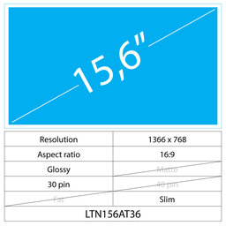 Acer Aspire ES1-523 15.6 LCD Slim Lesklý 30 pin HD