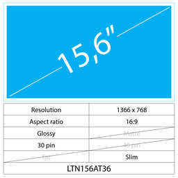 Acer Aspire E1-572G 15.6 LCD Slim Lesklý 30 pin HD