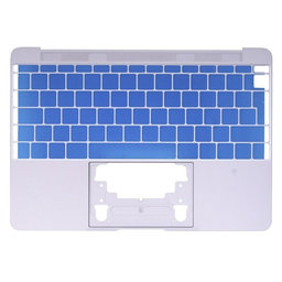 Apple MacBook 12" A1534 (Early 2015) - Horní Rám Klávesnice UK (Silver)