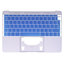 Apple MacBook 12" A1534 (Early 2015) - Horní Rám Klávesnice UK (Silver)