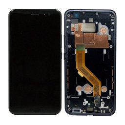 HTC U11 - LCD Displej + Dotykové sklo + Rám (Černá) - 80H02105-01 Genuine Service Pack