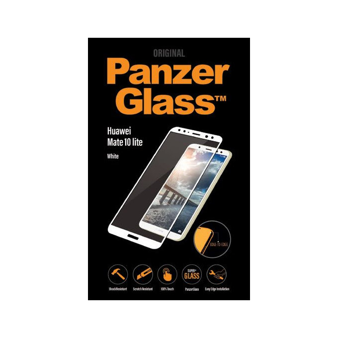 PanzerGlass - Tvrzené sklo pro Huawei Mate 10 lite, bílá