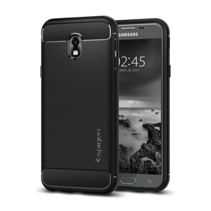 Spigen - Rugged Armor pro Galaxy J3 2017, černá