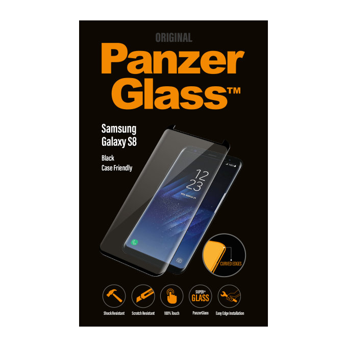 PanzerGlass - Tvrzené Sklo Case Friendly pro Samsung Galaxy S8, black
