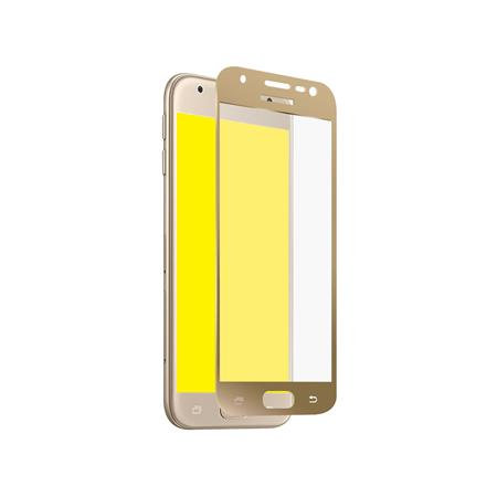 SBS - Full cover tvrzené sklo pro Samsung Galaxy J3 2017, zlatá