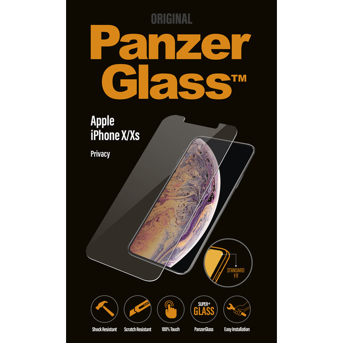 PanzerGlass - Tvrzené Sklo Privacy Standard Fit pro iPhone X, XS a 11 Pro, transparentná