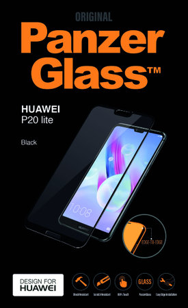 PanzerGlass - Tvrzené sklo Edge-to-Edge pro Huawei P20 Lite, černá