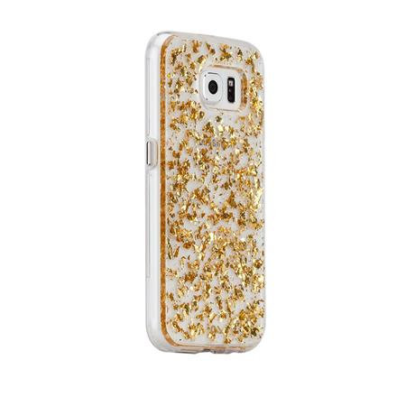 Case-Mate - Karat pouzdro pro Samsung Galaxy S6, transparentní / zlatá