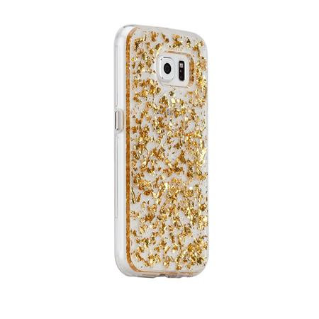Case-Mate - Karat pouzdro pro Samsung Galaxy S6, transparentní / zlatá