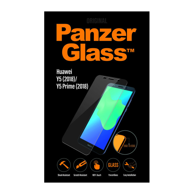 PanzerGlass - Tvrzené Sklo pro Huawei Y5 (2018), Y5 Prime (2018), transparent