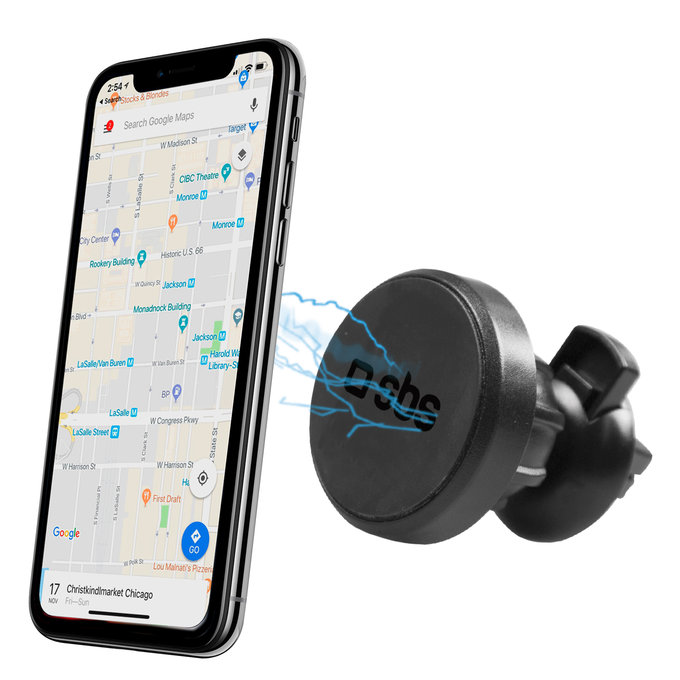 SBS - Držák do auta, magnetický s klipem, černý