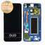 Samsung Galaxy S9 G960F - LCD Displej + Dotykové Sklo + Rám (Coral Blue) - GH97-21696D, GH97-21697D Genuine Service Pack