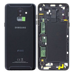 Samsung Galaxy A6 Plus (2018) - Bateriový Kryt (Černá) - GH82-16431A Genuine Service Pack