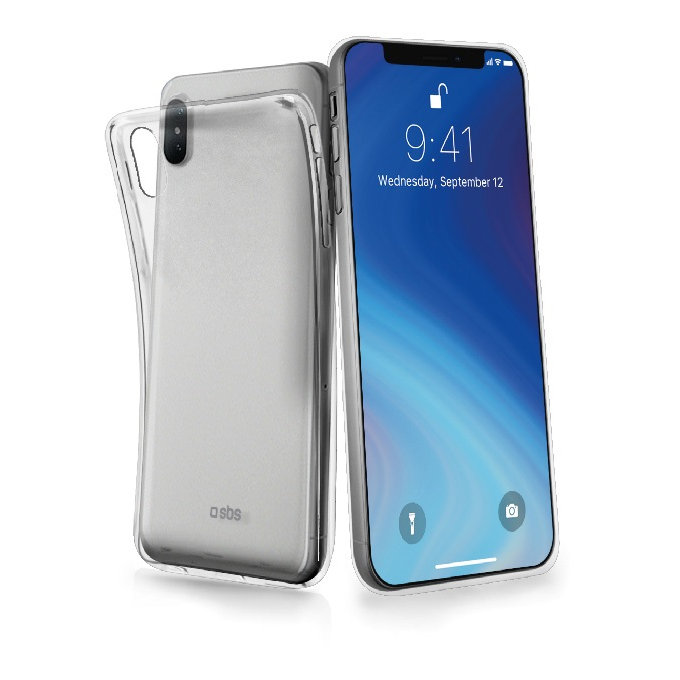 SBS - Pouzdro Skinny pro iPhone XS Max, transparentí