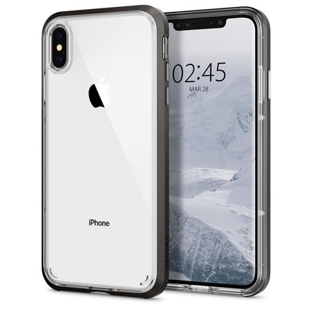 Spigen - Pouzdro Neo Hybrid Crystal pro iPhone XS Max, gunmetal