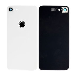 Apple iPhone 8 - Sklo Zadního Housingu + Sklíčko Zadní Kamery (Silver)