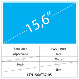 Toshiba Satellite Toshiba Satellite E55 15.6 LCD Slim Matný 30 pin Full HD