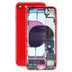 Apple iPhone 8 - Zadní Housing s Malými Díly (Red)