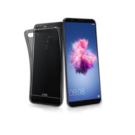SBS - Pouzdro Skinny pro Huawei P Smart/Huawei Enjoy 7S, transparentí černá