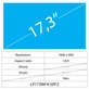 17.3 LCD Slim Lesklý 30 pin HD+