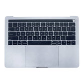 Apple MacBook Pro 13" A1706 (Late 2016 - Mid 2017) - Horní Rám Klávesnice + Klávesnice US + Mikrofon + Trackpad + Reproduktory (Silver)