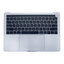 Apple MacBook Pro 13" A1706 (Late 2016 - Mid 2017) - Horní Rám Klávesnice + Klávesnice US + Mikrofon + Trackpad + Reproduktory (Silver)