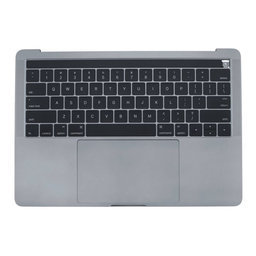 Apple MacBook Pro 13" A1706 (Late 2016 - Mid 2017) - Horní Rám Klávesnice + Klávesnice US + Mikrofon + Trackpad + Reproduktory (Space Gray)