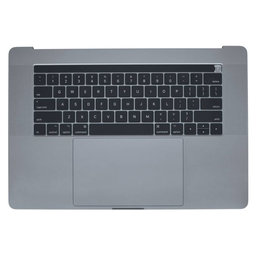 Apple MacBook Pro 15" A1707 (Late 2016 - Mid 2017) - Horní Rám Klávesnice + Klávesnice US + Mikrofon + Trackpad + Reproduktory (Space Gray)