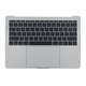 Apple MacBook Pro 13" A1708 (Late 2016 - Mid 2017) - Horní Rám Klávesnice + Klávesnice US + Mikrofon + Trackpad + Reproduktory (Silver)
