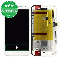 Motorola Moto G XT1068 - LCD Displej + Dotykové Sklo + Rám (White) TFT