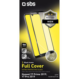 SBS - Tvrzené Sklo Full Cover pro Huawei Y7 2019, Y7 Prime 2019, Y7 Pro 2019, černá