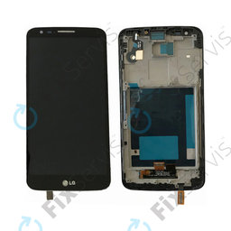 LG G2 D802 - LCD Displej + Dotykové sklo + Rám (Černá)