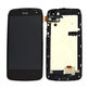HTC Desire 500 - LCD Displej + Dotykové sklo + Rám (Černá) - 80H01613-00