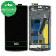 OnePlus One - LCD Displej + Dotykové Sklo + Rám (Black) TFT