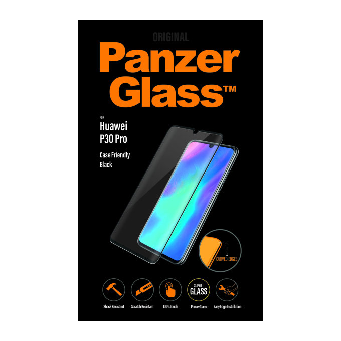 PanzerGlass - Tvrzené Sklo Case Friendly pro Huawei P30 Pro, black