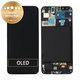 Samsung Galaxy A50 A505F - LCD Displej + Dotykové Sklo + Rám (Black) - GH82-19204A, GH82-19713A, GH82-19714A, GH82-19289A Genuine Service Pack