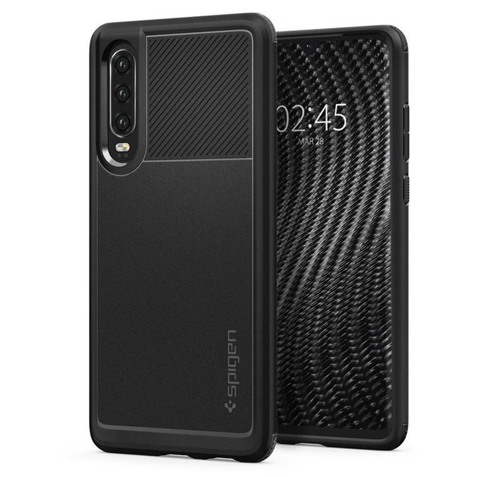 Spigen - Pouzdro Rugged Armor pro Huawei P30, černá
