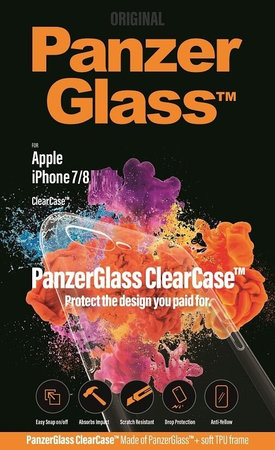 PanzerGlass - Pouzdro ClearCase pro iPhone 7, 8, SE 2020 a SE 2022, transparent