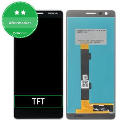 Nokia 3.1 - LCD Displej + Dotykové Sklo (Black) TFT