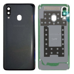 Samsung Galaxy A40 A405F - Bateriový Kryt (Black) - GH82-19406A Genuine Service Pack