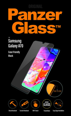 PanzerGlass - Tvrzené Sklo Case Friendly pro Samsung Galaxy A70, black