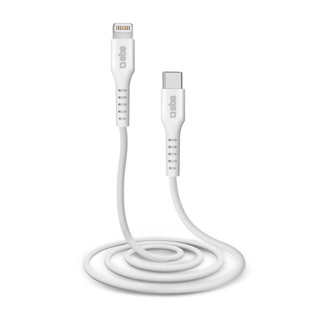 SBS - Lightning / USB-C Kabel (1m), bílá